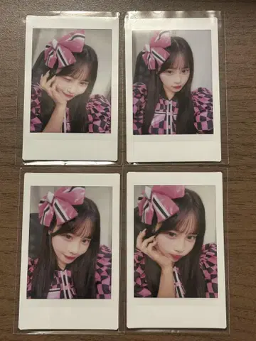 Candy Tune 무라카와 히안 체커 의상 폴라로이드 4장