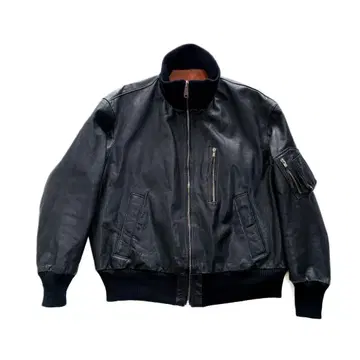 독일군 파이롯트 가죽 플라이트 자켓 레어 블랙 XL 공군