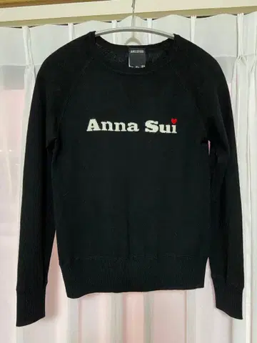 안나 수이 블랙 니트 스웨터 긴팔