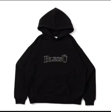 레어 M 사이즈 BlessU 블랙 후드티 블랙
