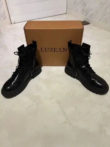 LUZEAN 블랙 하이컷 부츠