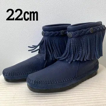 새상품급 미네통카 프린지 숏부츠 22cm 가을/겨울