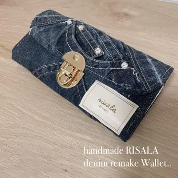 데님 리메이크 지갑
