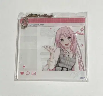 뱅드림 치하야 아논 SNS풍 아크릴 키링 미개봉 새상품