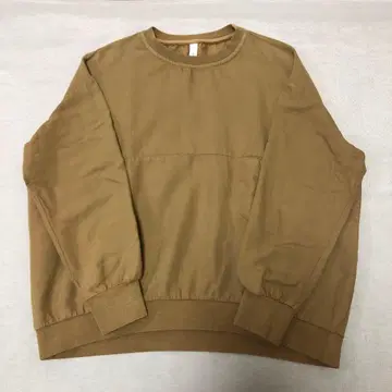 prit 타월 데님 크루넥 슬래시 포켓 와이드 풀오버