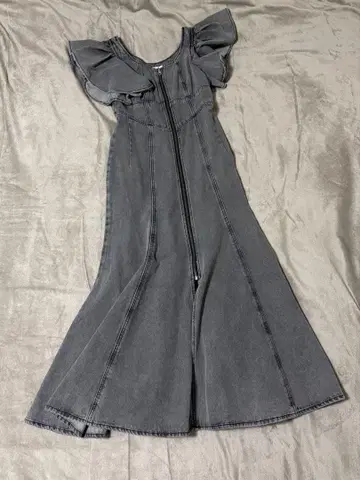 rienda 프릴 슬리브 롱 원피스