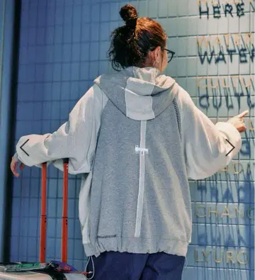 니코앤드 [be with M] 미사요 하기 후드티 그레이