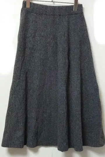 SLOBE IENA 슬로브 이에나 리브 니트 플레어 스커트 그레이