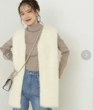 N. 내추럴 뷰티 베이직 페더 니트 베스트 지레