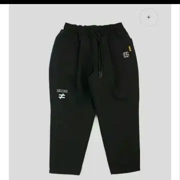 SEESEE WIDE TAPERED EASY PANTS BLACK L