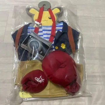포켓몬 센터 한정판 피카츄 옷 갈아입기 의류 세트