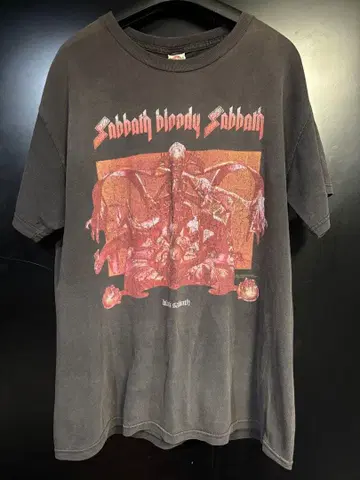 초레어 당시 BLACK SABBATH T셔츠 빈티지 사이즈 L