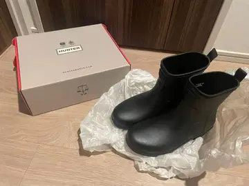 HUNTER 블랙 레인부츠