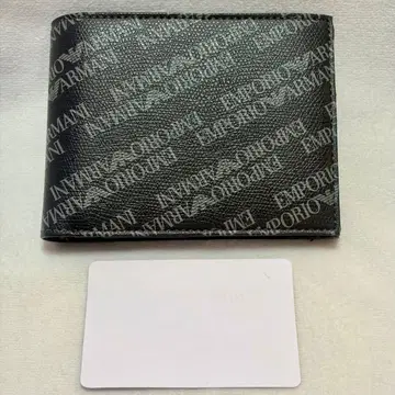 EMPORIO ARMANI 이단 접이식 지갑 카드 케이스 코인 케이스