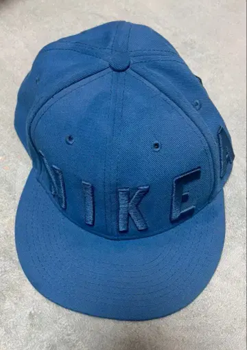 NIKE 에어 로고 자수 캡 블루