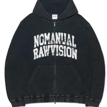 NOMANUAL 지퍼 후드티