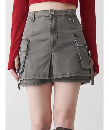 MURUA 무루아 워시 카고 스커트 치마바지