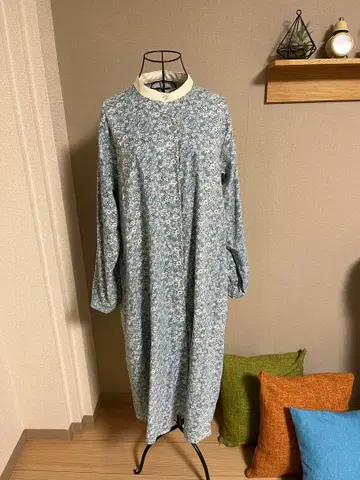 꽃무늬 긴팔 셔츠 원피스