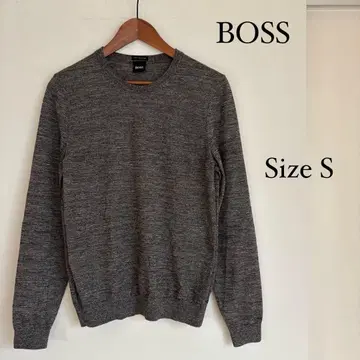 BOSS 그레이 니트 스웨터 S