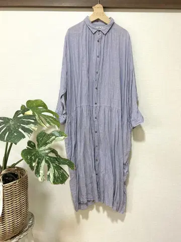 이치앤티크스 린넨100% 롱 원피스