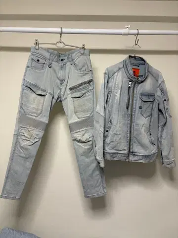 아이즈 프론티어 데님 자켓 팬츠 세트 사이즈 겉옷 LL 팬츠 92cm