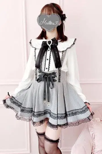 스핀들 2단 레이스 치마바지 - 그레이 size-F [ MA*RS ]