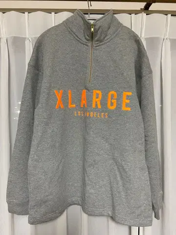 XLARGE 그레이 하프 지퍼 맨투맨