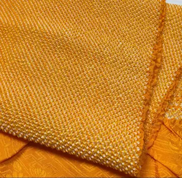 a-884 순수 실크 오비 장식 천 총 조임 후리소데 성인식 옐로우 컬러