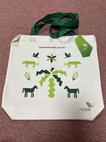 오사카 간사이 만박 사우디아라비아관 내셔널 데이 기념 토트백