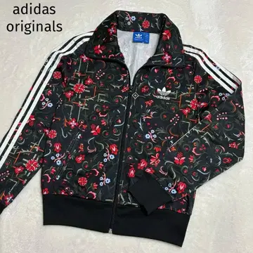 컨디션 최상 아디다스 오리지널 트랙 자켓 꽃무늬 블랙 XL