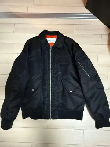 [ 새상품 ] Calvin Klein 플라이트 자켓 블랙 XL