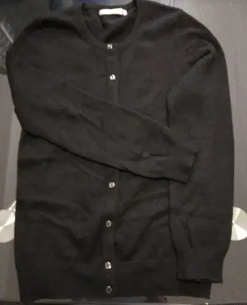 캐시미어 100% 가디건 유니클로(UNIQLO) 블랙