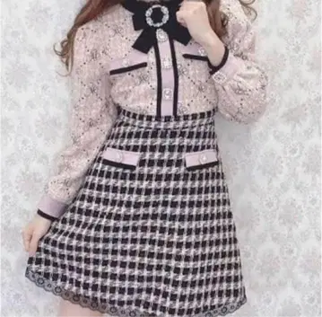 Swankiss 트위드 원피스