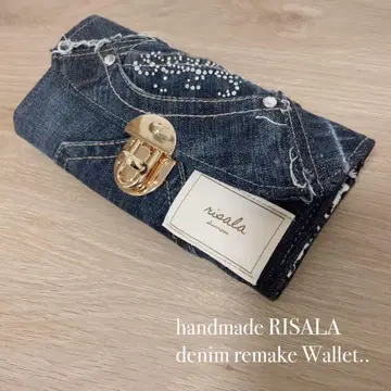 데님 리메이크 지갑