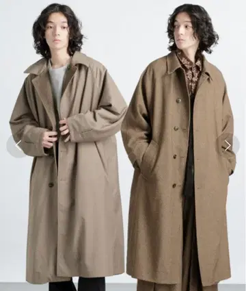 HARE 새상품급 리버서블 오버 스테인 코트 브라운 S 사이즈