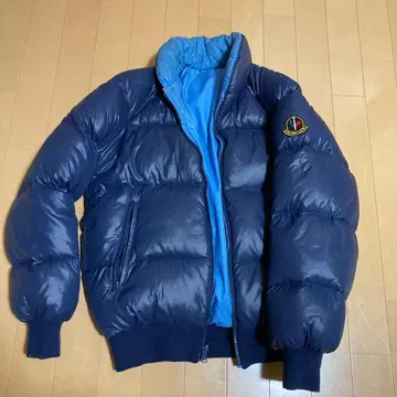 몽클레르 아식스 콜라보 리버서블 다운 자켓 네이비/