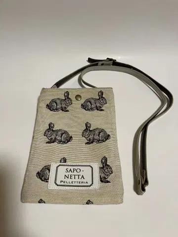 SAPO-NETTA 토끼 프린트 스마트폰 숄더백