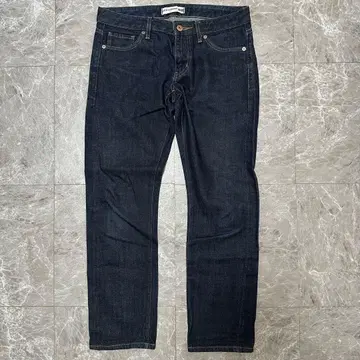 UNIQLO 유니클로 다크 블루 슬림 데님 g6