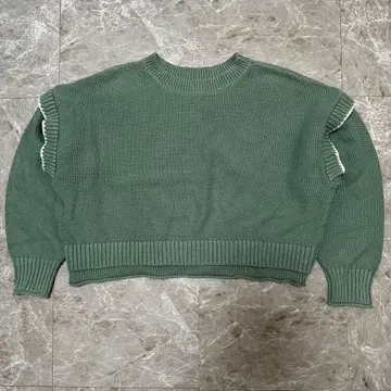 그린 크롭 니트 사이즈 1 g7