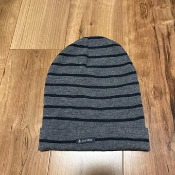 ZUCCA 니트 모자 그레이 네이비 스트라이프
