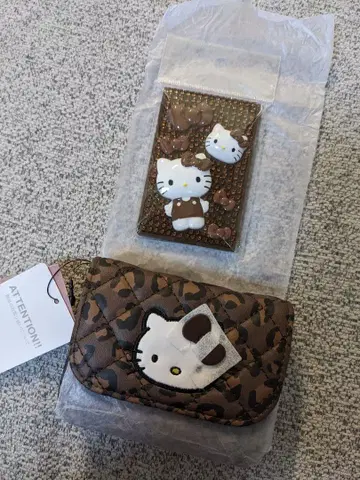 헬로키티 퀼팅 데코 mini 거울 카드 케이스 키 참