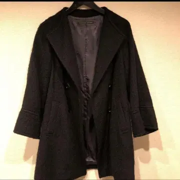 새상품급! 스픽 앤 스팬 블랙 더블 브레스트 코트