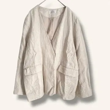 저널 스탠다드 리룸 헤링본 린넨 자켓 라이트 베이지