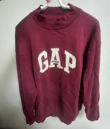 gap 자수 트레이닝복 맨투맨 레드 빨간색 보르도 M