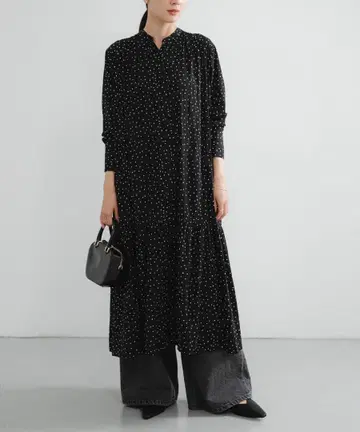 개더 티어드 원피스