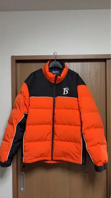 BoTT 다운 자켓 L 사이즈 오렌지/블랙