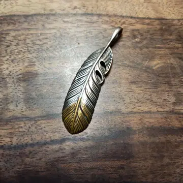 ZERO 깃털 디자인 펜던트 목걸이