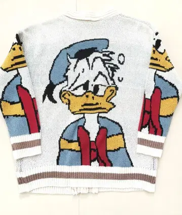 [레어] 빈티지 디즈니 가디건 한국 미키 도날드 빅