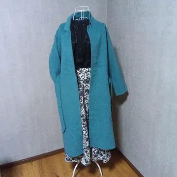 틸 울 혼방 롱 코트