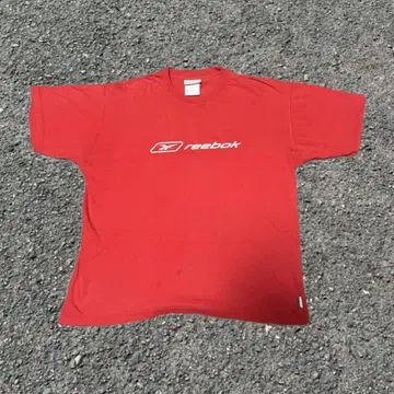 90s Reebok 레드 T셔츠 y2k 코디